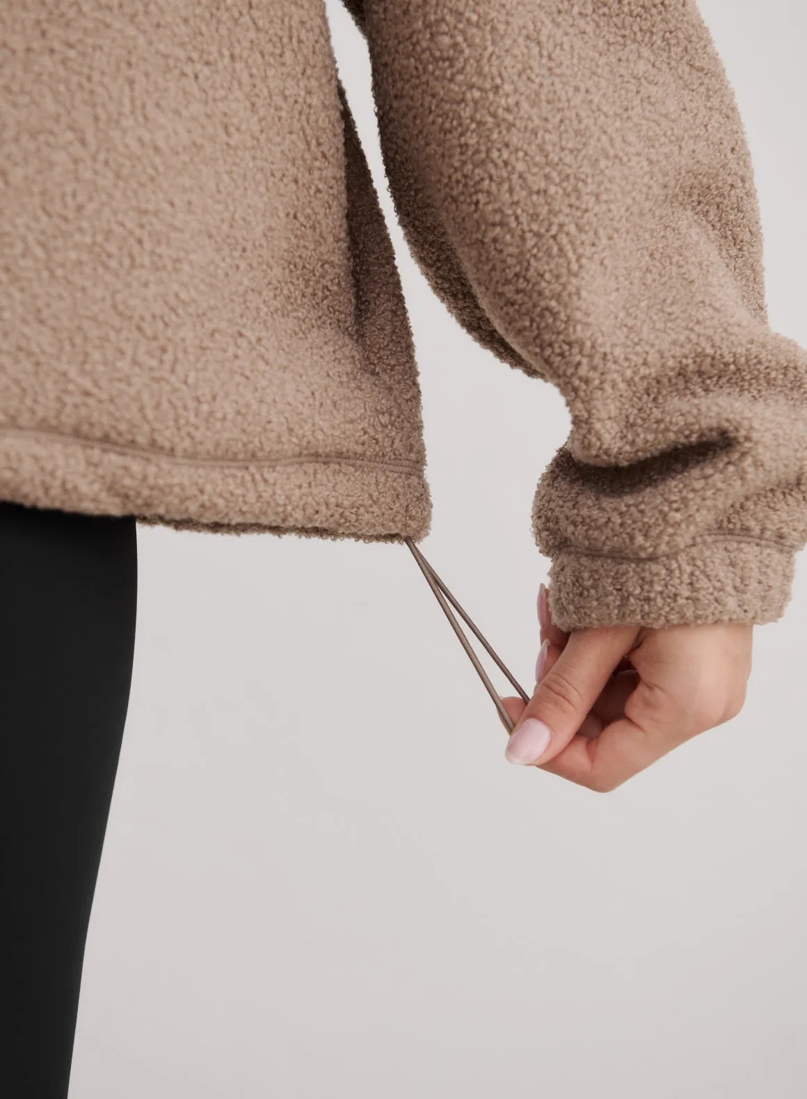 Espresso Polar Fleece Long Sleeve sold by Aimn product image thumbnail 5