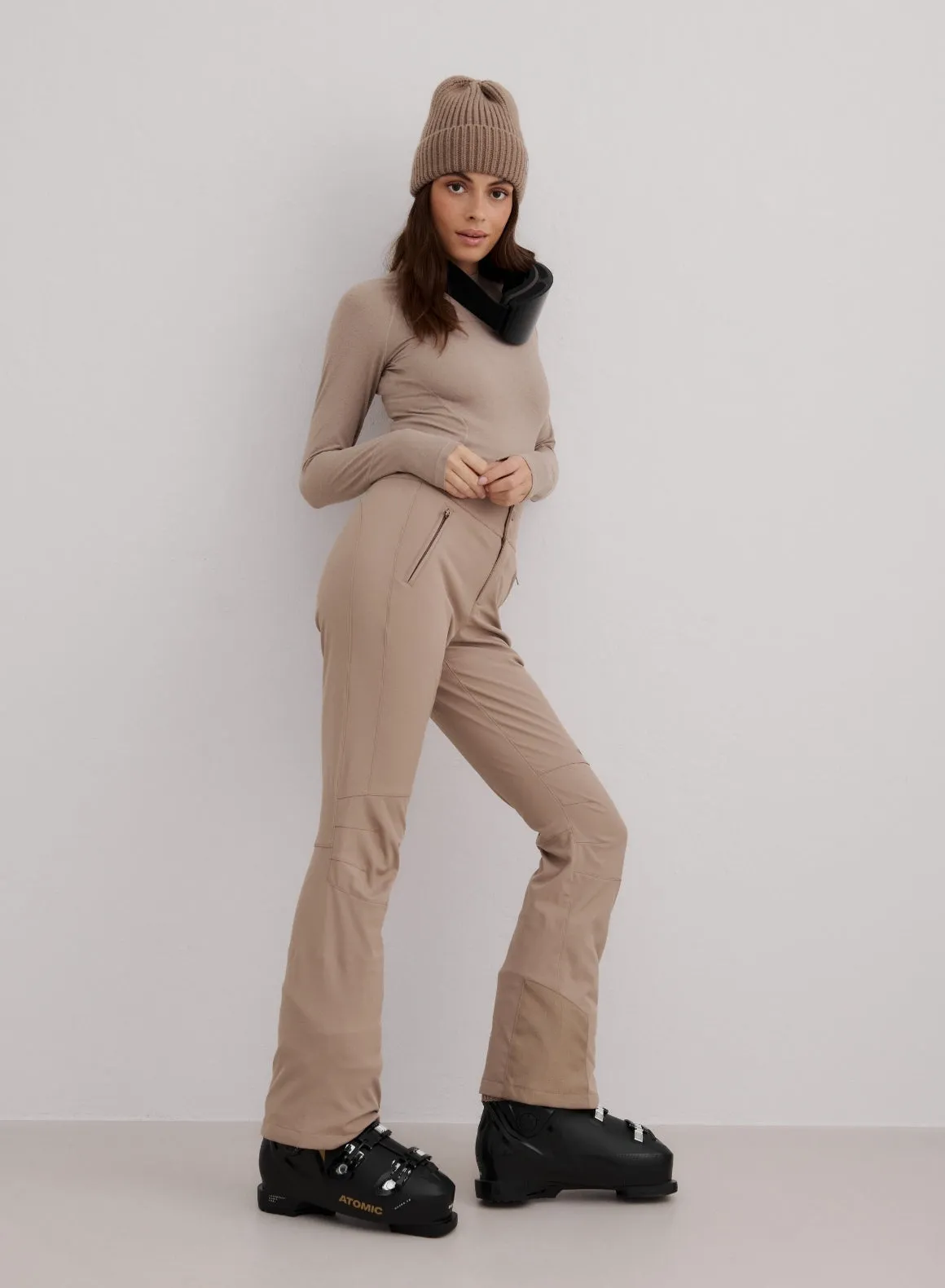 Espresso Stretch Thermo Pants sold by Aimn product image thumbnail 2