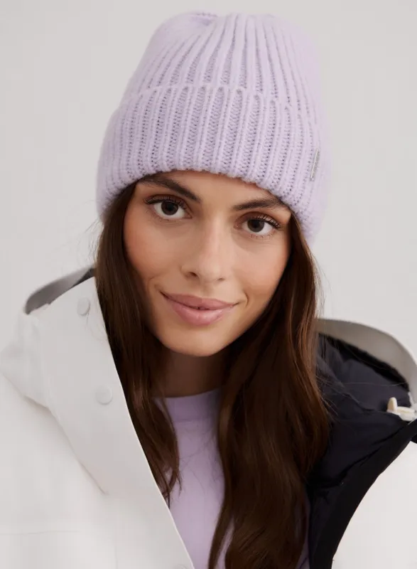Pale Lavender Chunky Beanie sold by Aimn