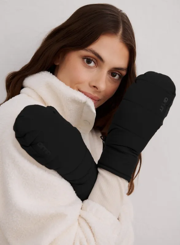 Black Padded Mittens sold by Aimn