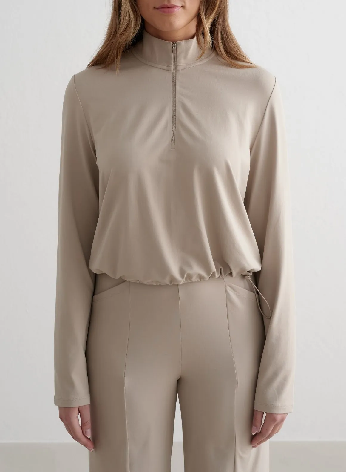 Dark Clay Essence Half Zip sold by Aimn product image thumbnail 4