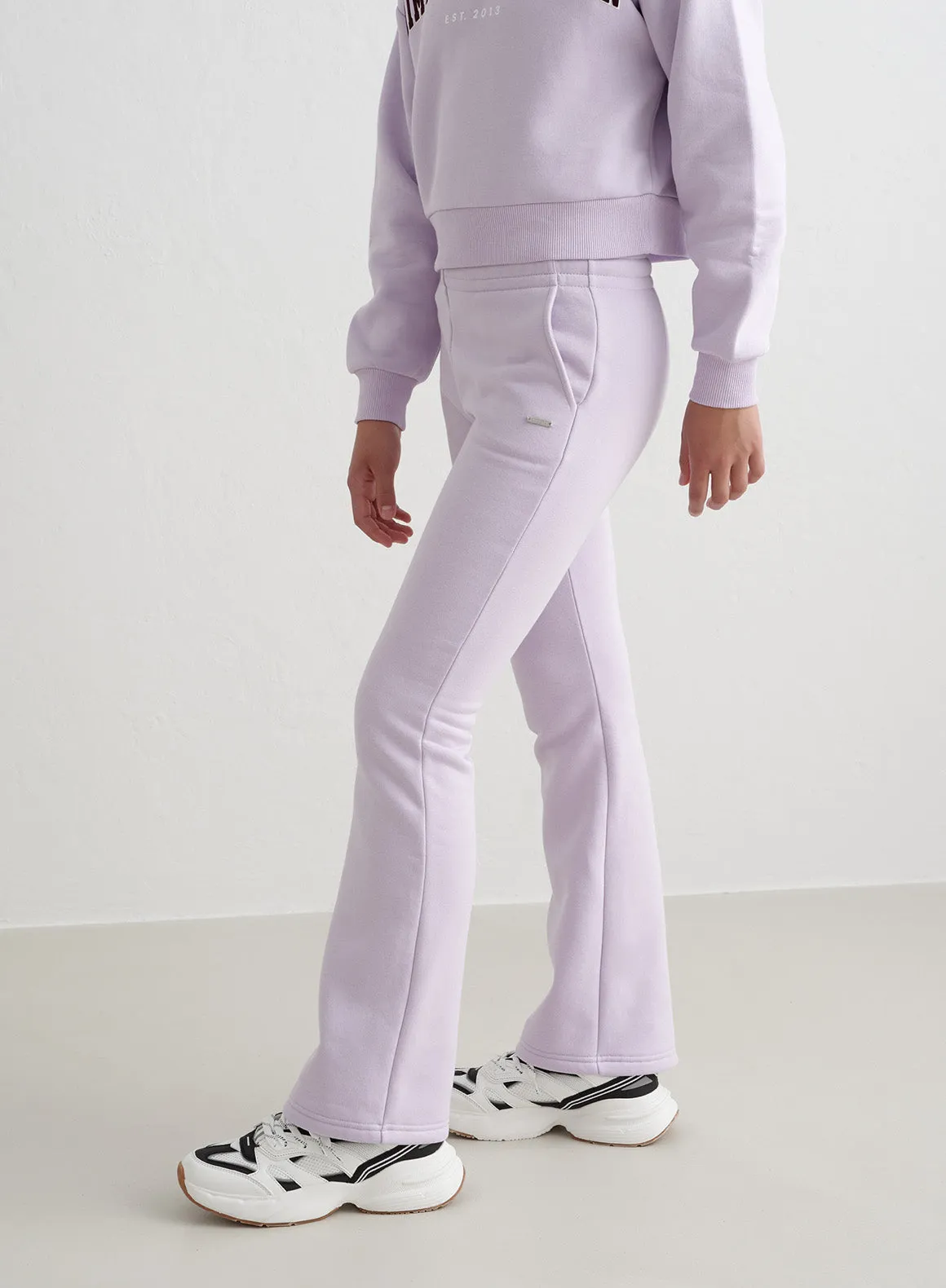 Pale Lavender Young Flare Sweatpants sold by Aimn product image thumbnail 2