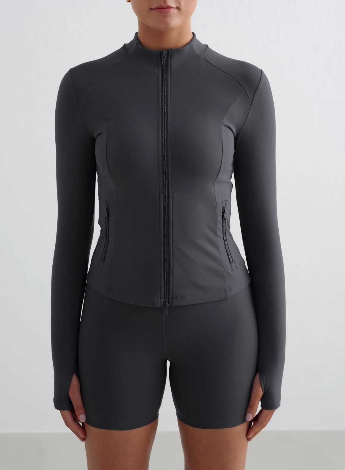 Shadow Grey Sense Zip Jacket sold by Aimn