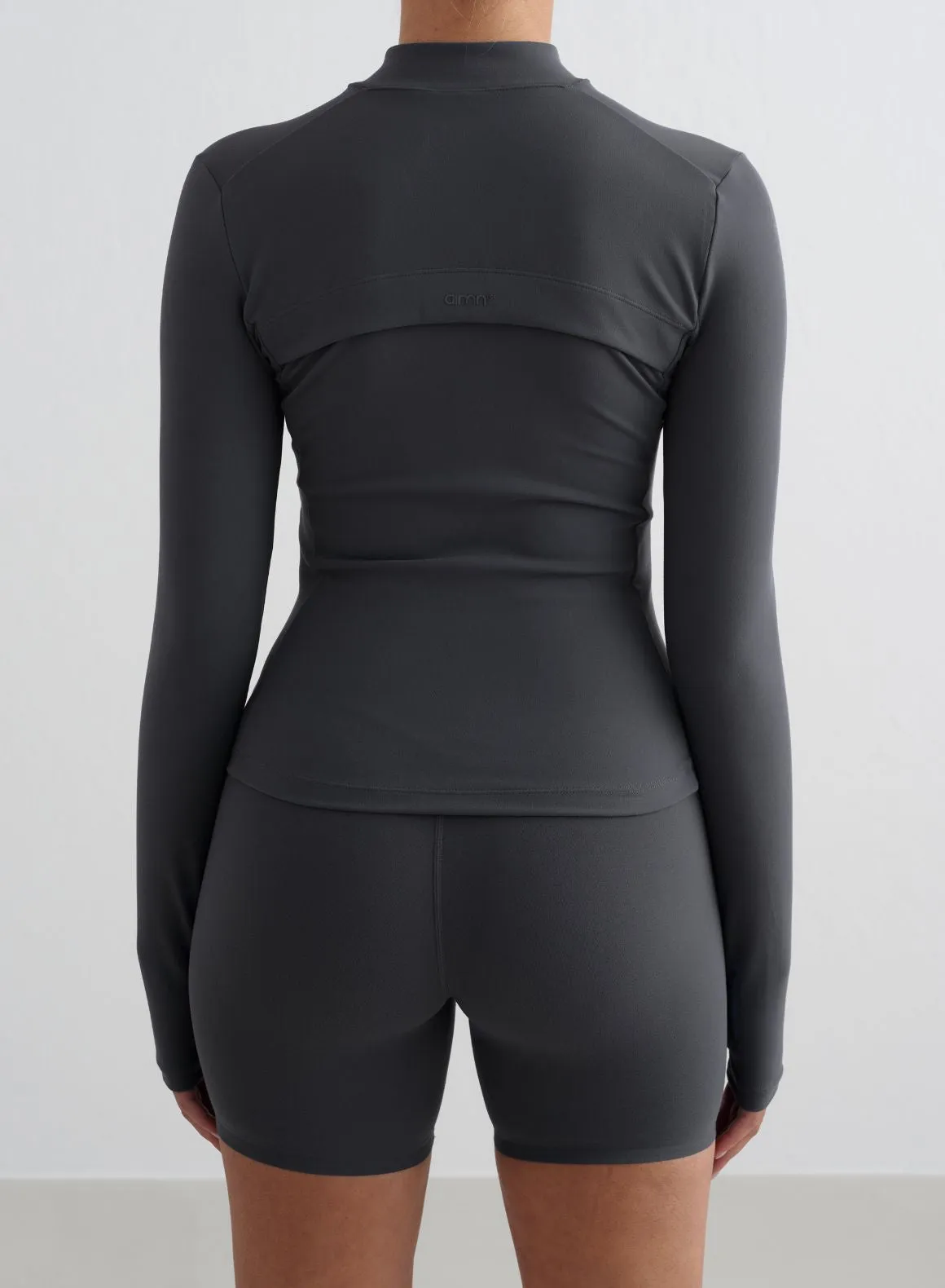 Shadow Grey Sense Zip Jacket sold by Aimn product image thumbnail 2