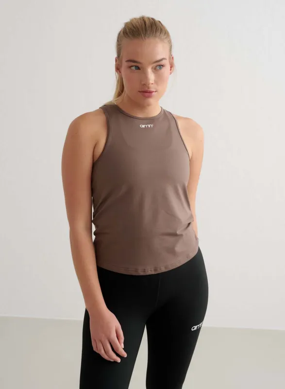 Macchiato Soft Basic Singlet sold by Aimn