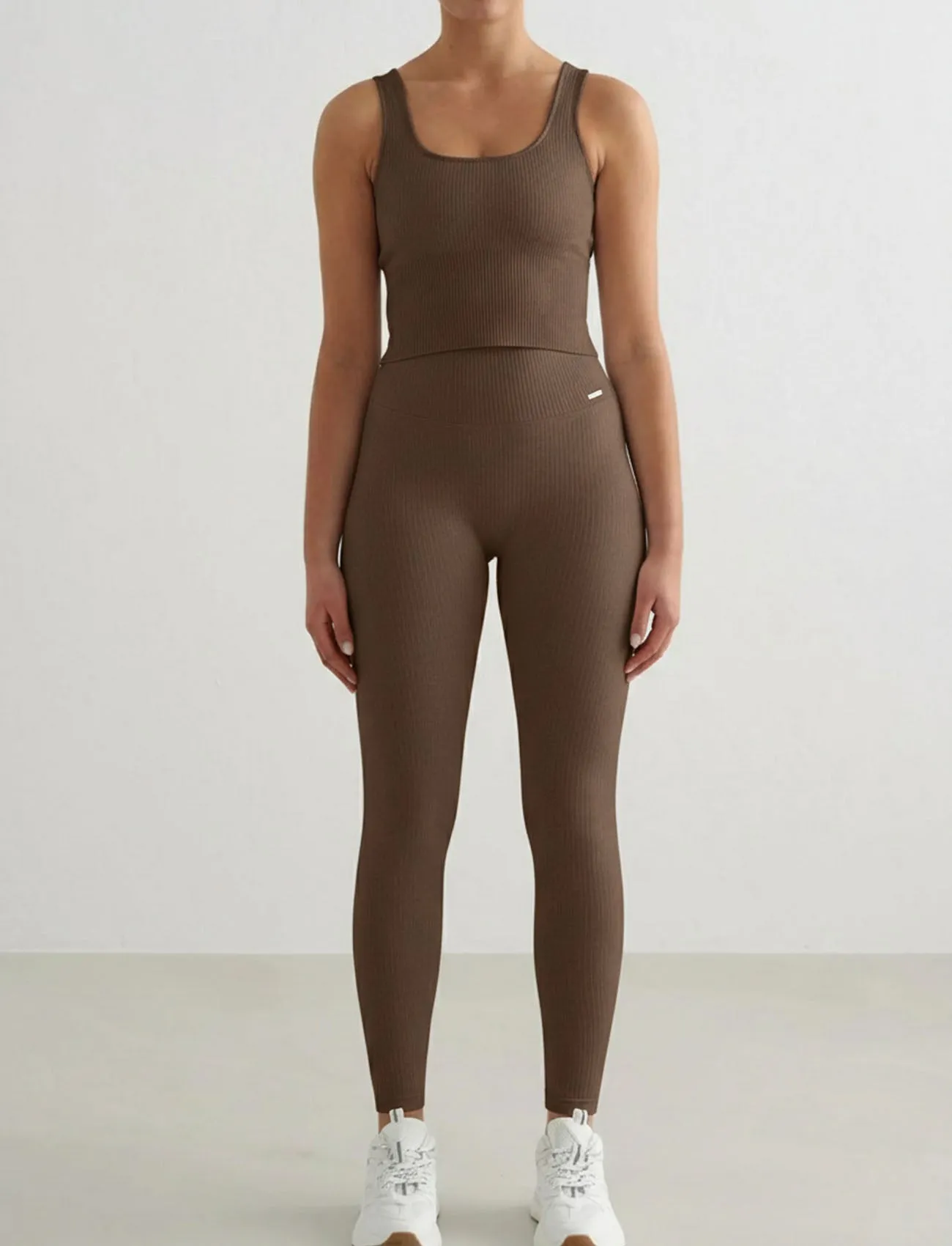 Macchiato Ribbed Seamless Shaping Bralette sold by Aimn product image thumbnail 3