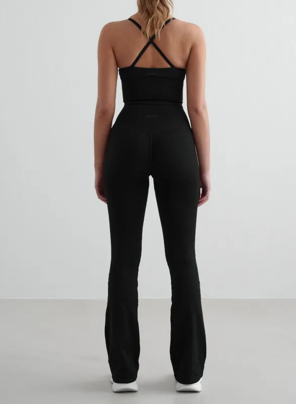 Black Shape Seamless Flare Tall Tights sold by Aimn