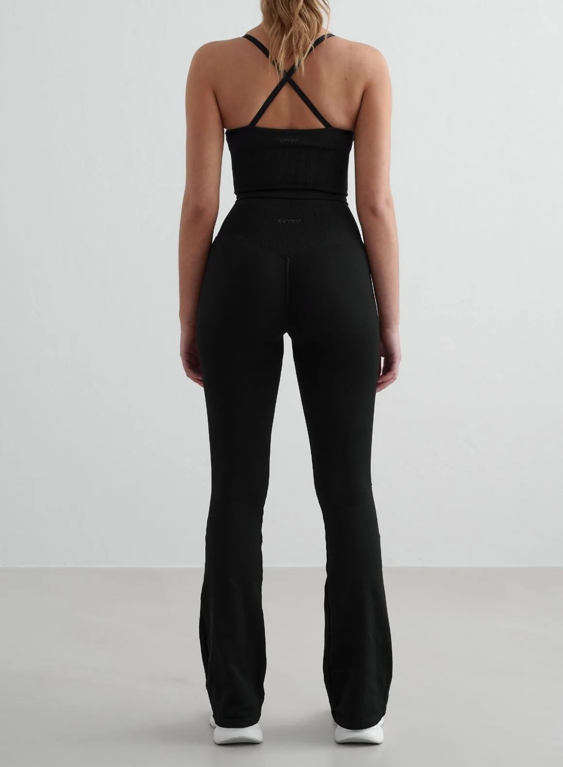 Black Shape Seamless Flare Tall Tights sold by Aimn