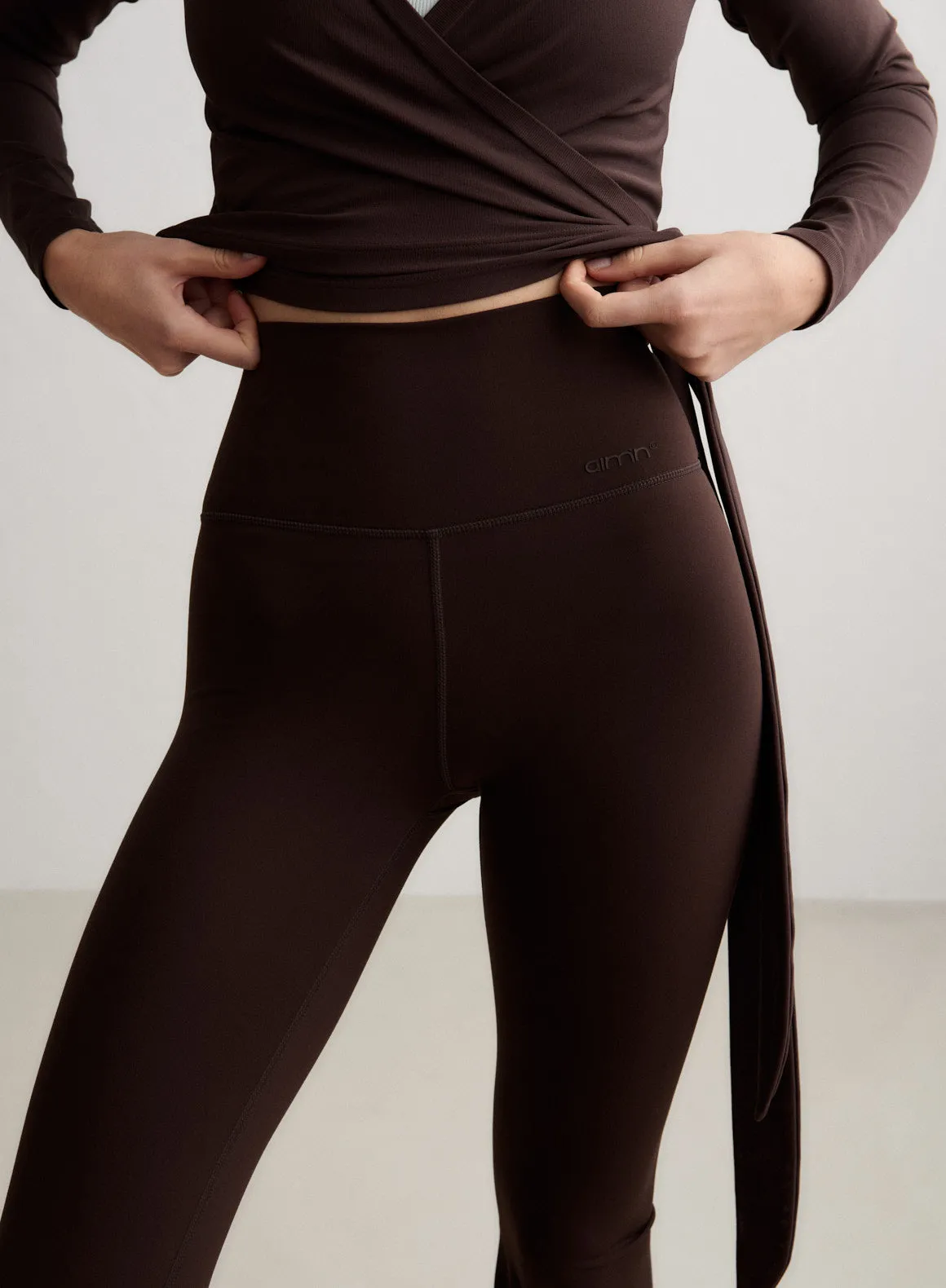 Chocolate Sense Flare Tights sold by Aimn product image thumbnail 5