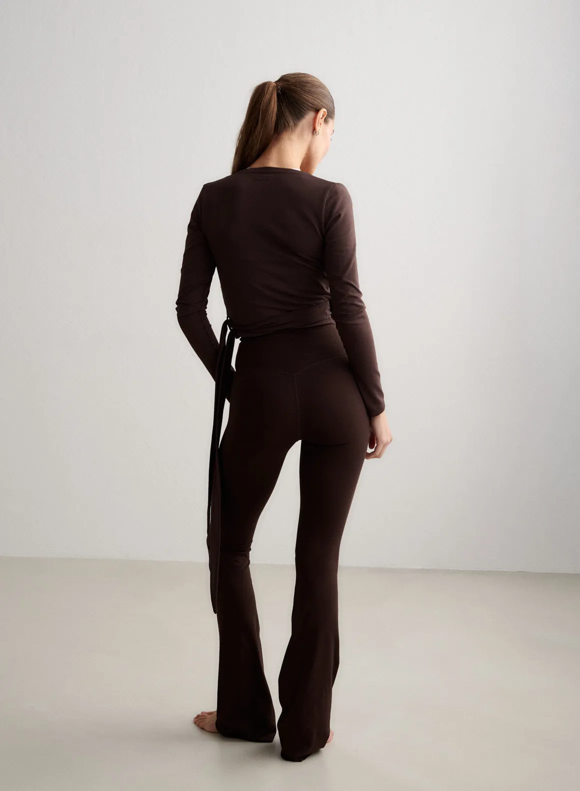 Chocolate Sense Flare Tights sold by Aimn product image thumbnail 2