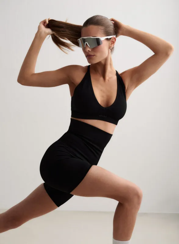 Black Shape Seamless Core Control Hotpants made by Aimn