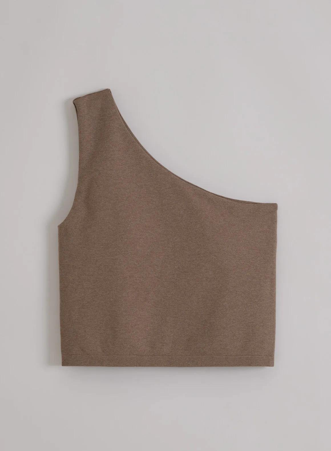 Espresso Melange Shape Seamless One Shoulder Bralette sold by Aimn product image thumbnail 5