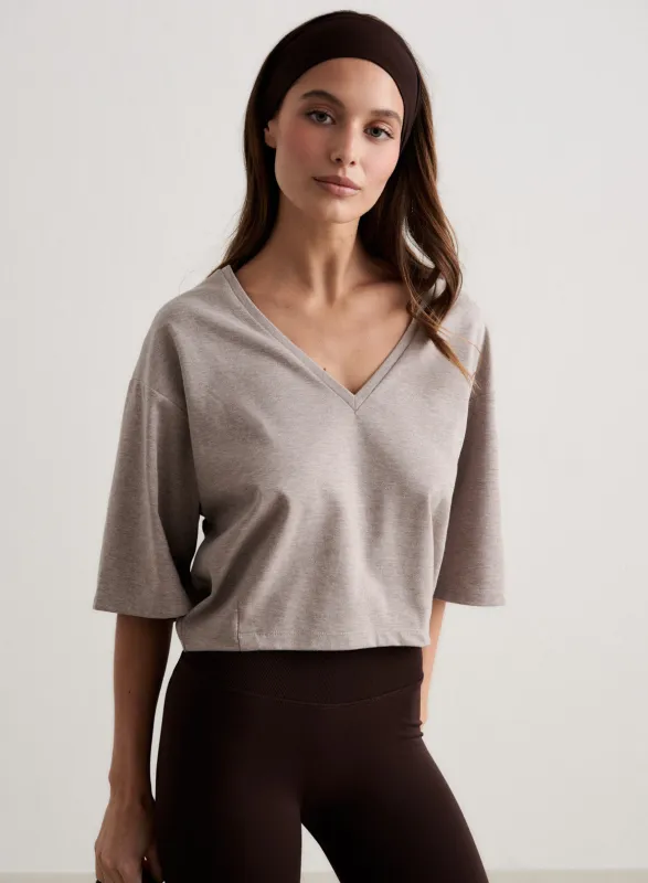 Espresso Melange Elevated T-shirt sold by Aimn