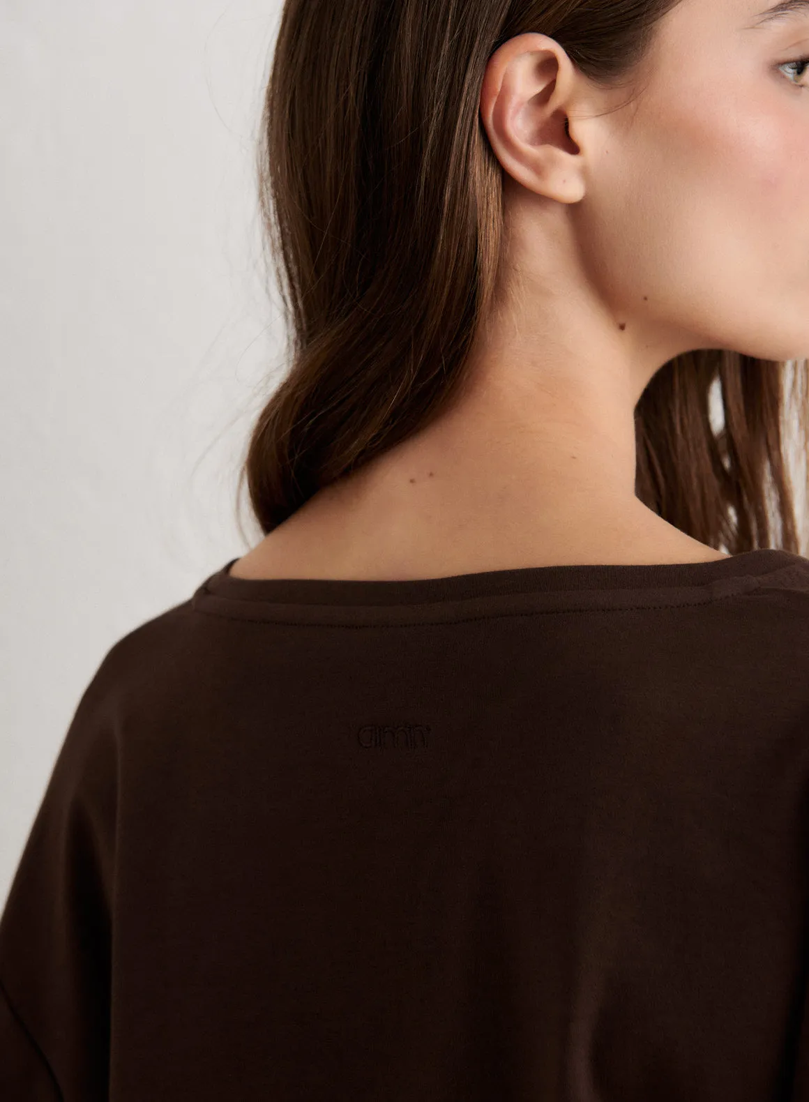 Chocolate Elevated T-shirt sold by Aimn product image thumbnail 4
