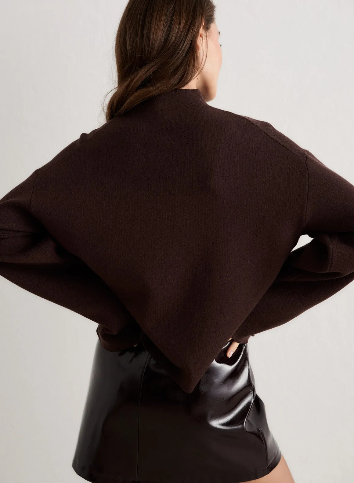 Chocolate Perfect Knit Long Sleeve sold by Aimn product image thumbnail 4