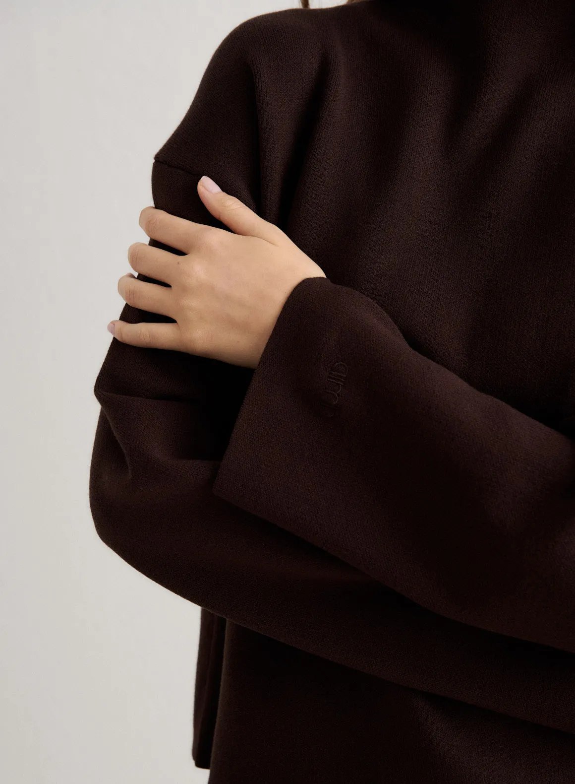 Chocolate Perfect Knit Long Sleeve sold by Aimn product image thumbnail 5