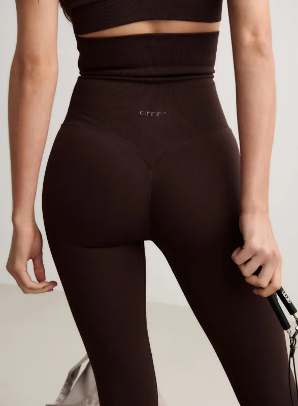 Chocolate Shape Seamless Core Control Tights sold by Aimn