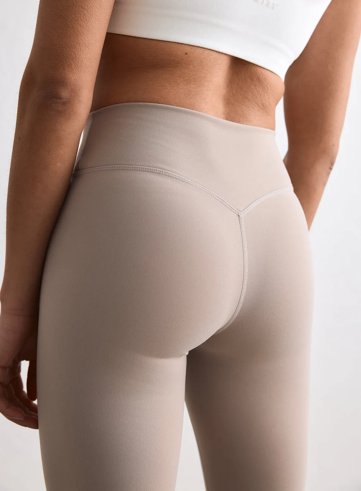 Dark Clay Sense Mid Waist Flare Tights sold by Aimn product image thumbnail 4