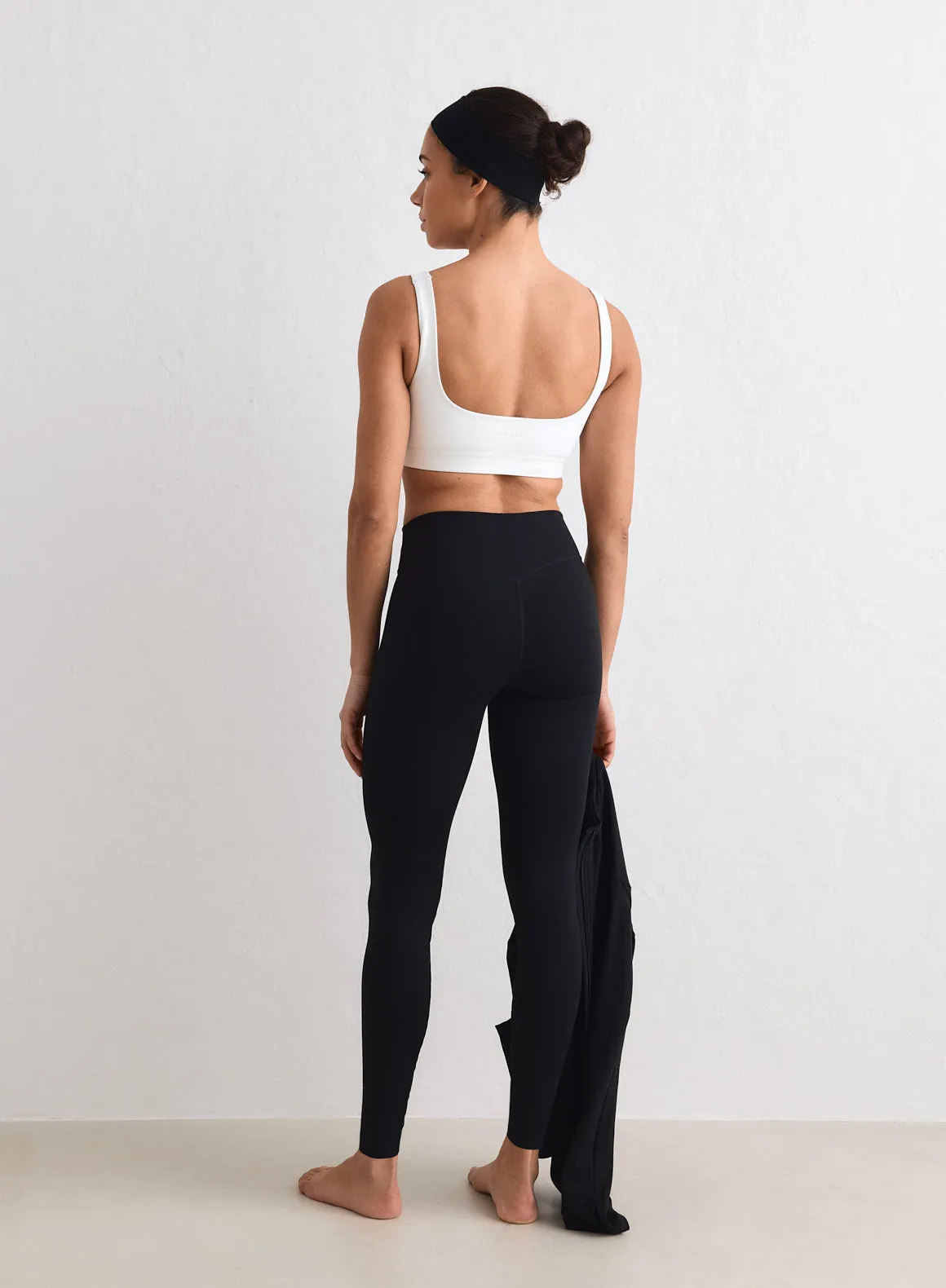 Black Sense Mid Waist Tights sold by Aimn product image thumbnail 3