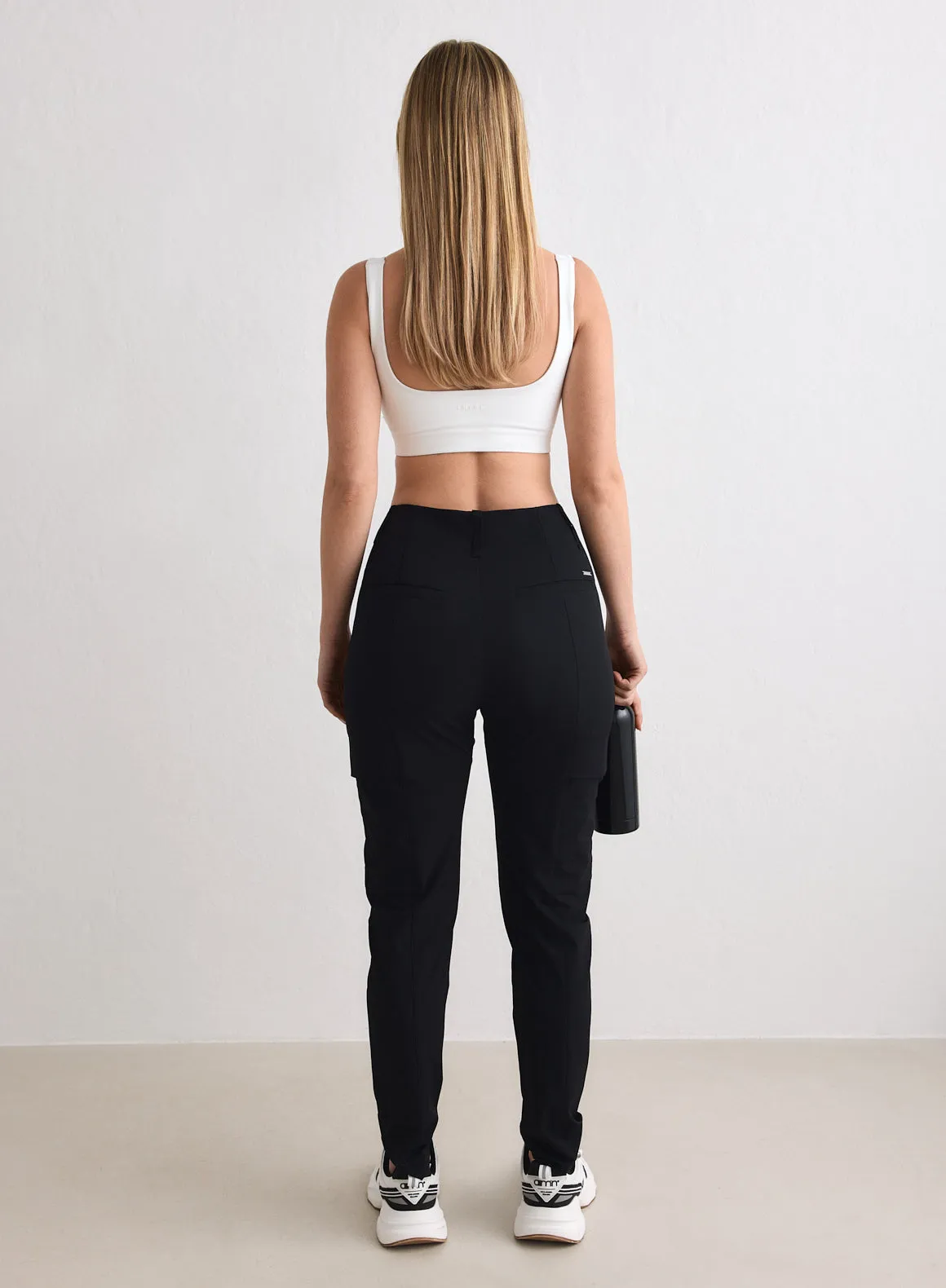 Black Straight Leg Cargo Pants sold by Aimn product image thumbnail 5