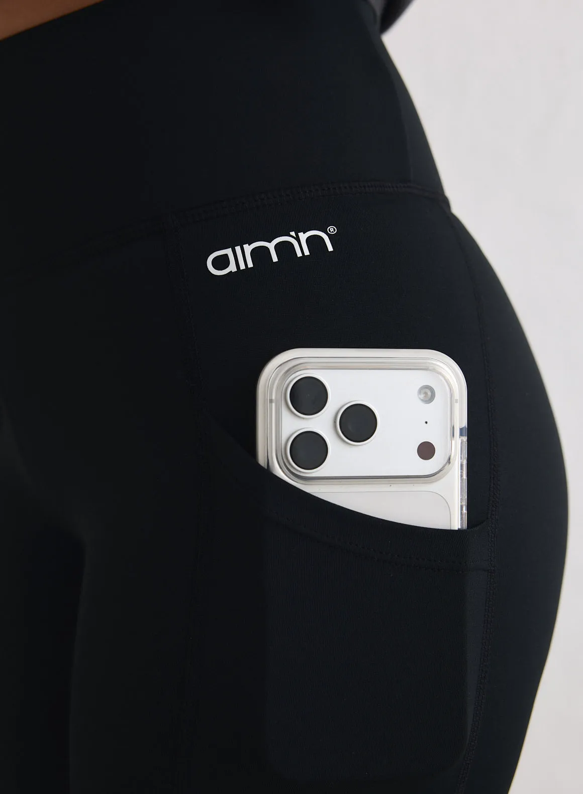 Black Essential Pocket Tights sold by Aimn product image thumbnail 2