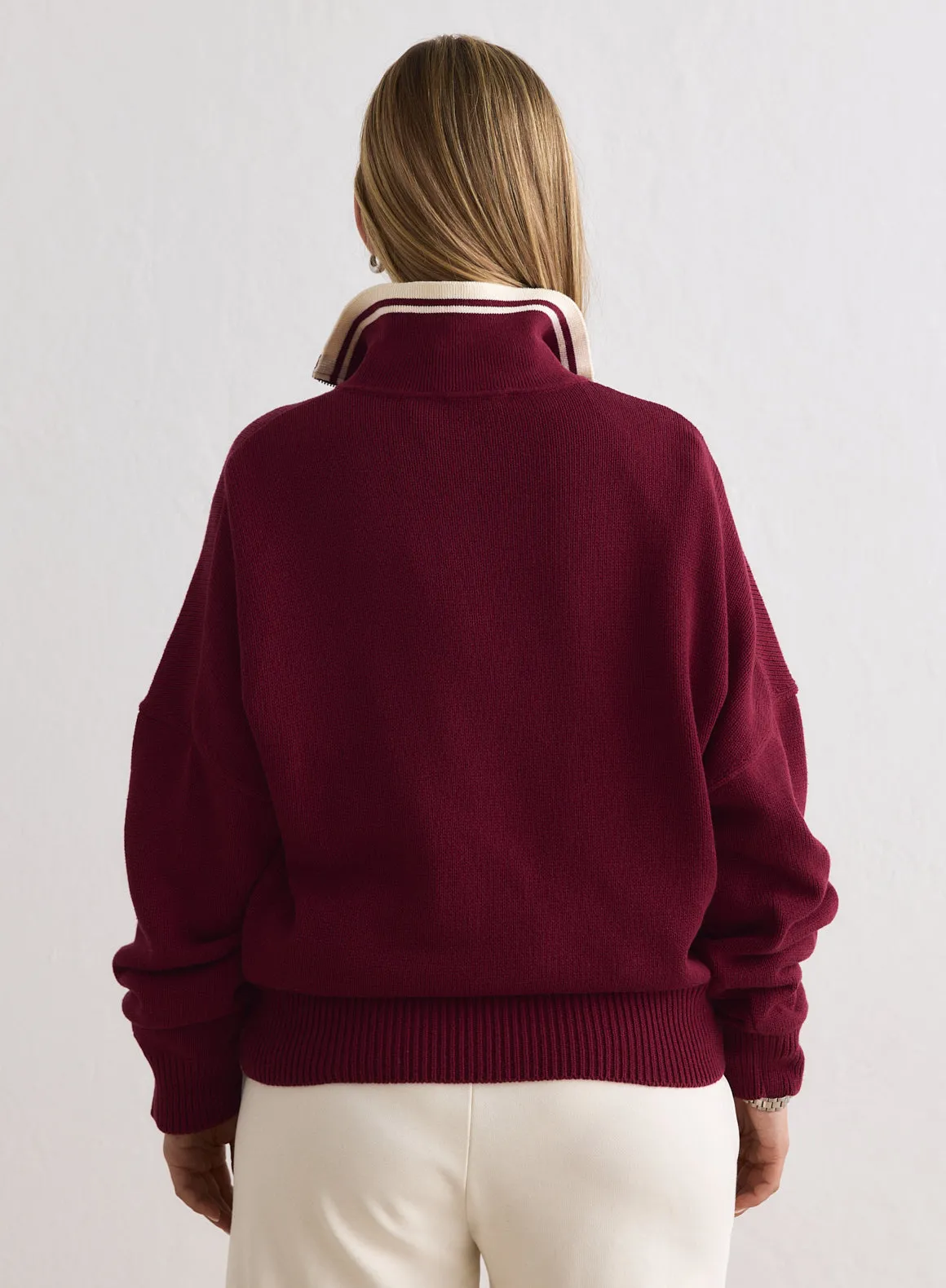 Ruby Cotton Knit Half Zip sold by Aimn product image thumbnail 3