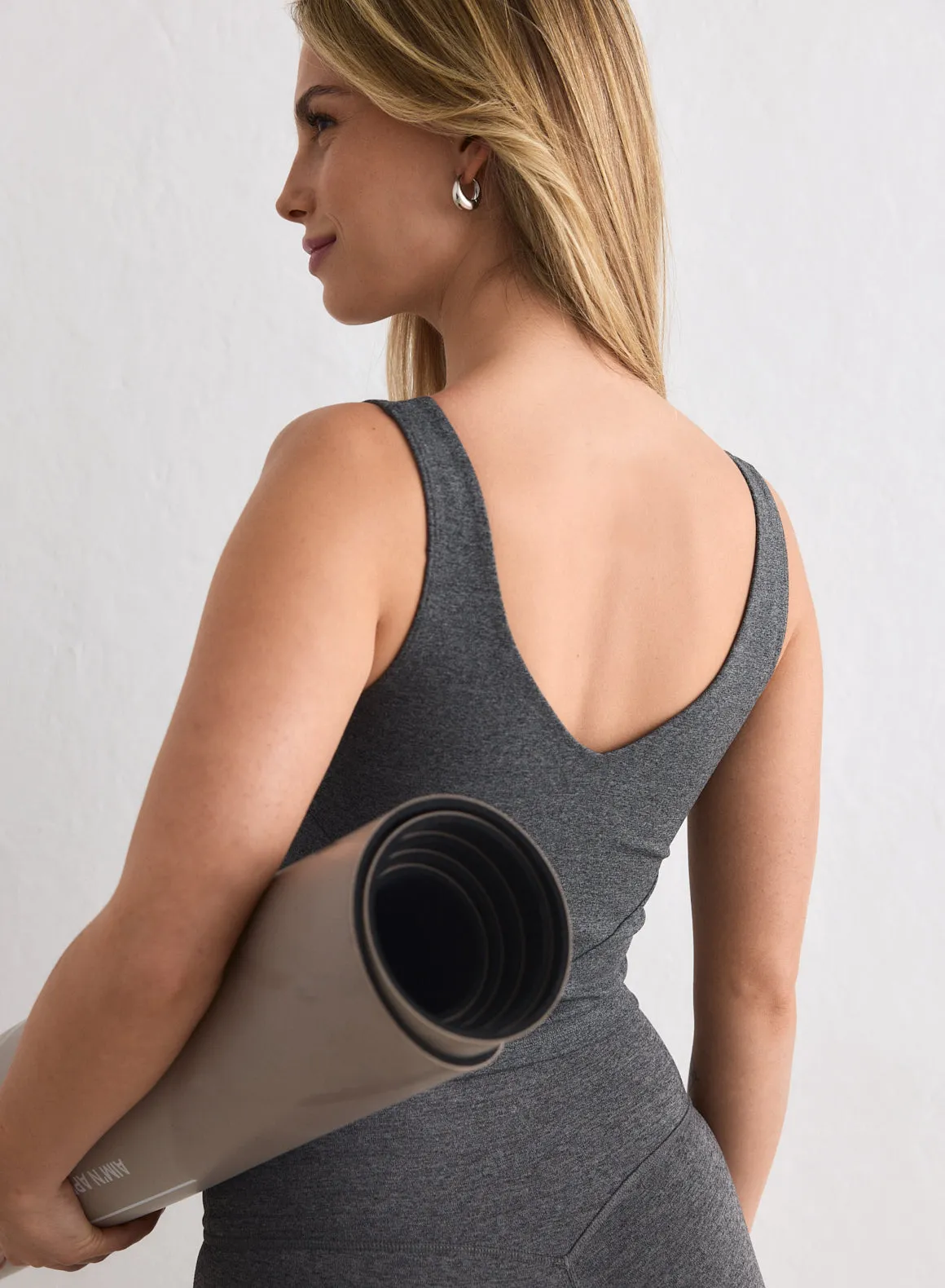 Dark Grey Melange Sense Bralette sold by Aimn product image thumbnail 2