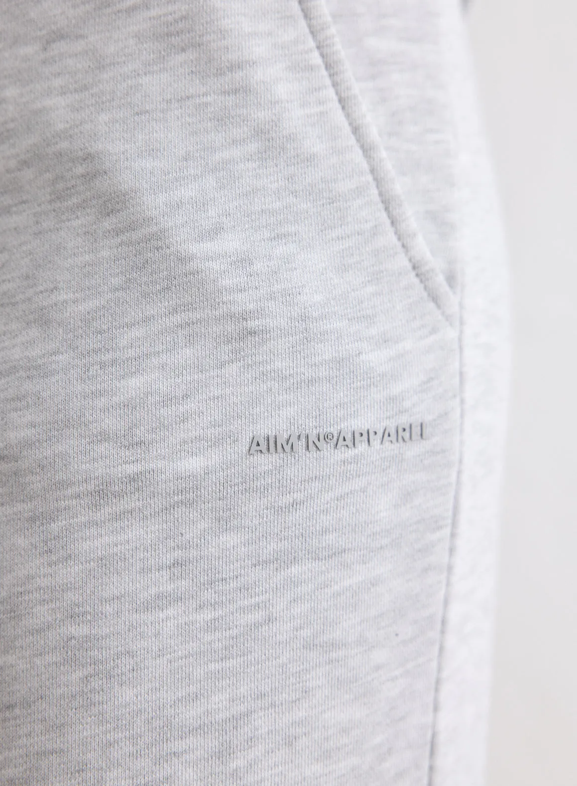 Light Grey Melange Chunky Terry Sweatpants sold by Aimn product image thumbnail 3