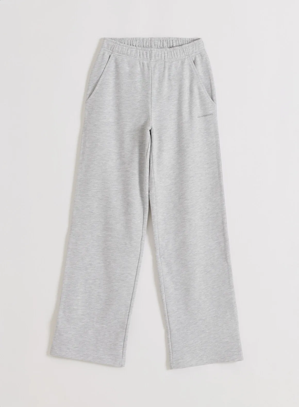 Light Grey Melange Chunky Terry Sweatpants sold by Aimn product image thumbnail 4