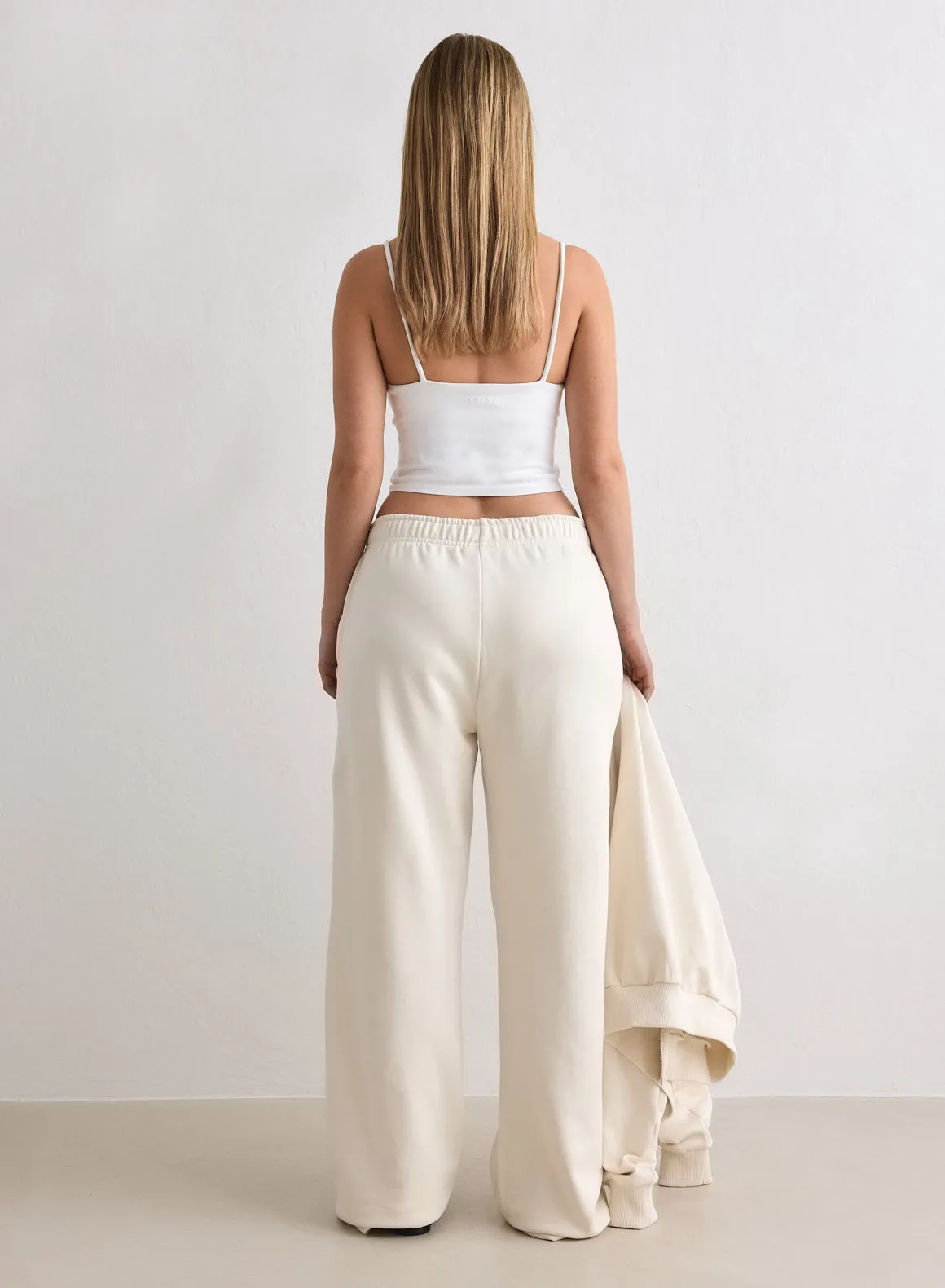 Cream Chunky Terry Sweatpants sold by Aimn product image thumbnail 2