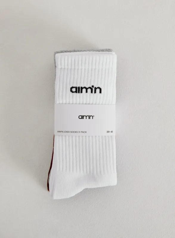 Ruby Aim'n Logo Socks 3-pack sold by Aimn