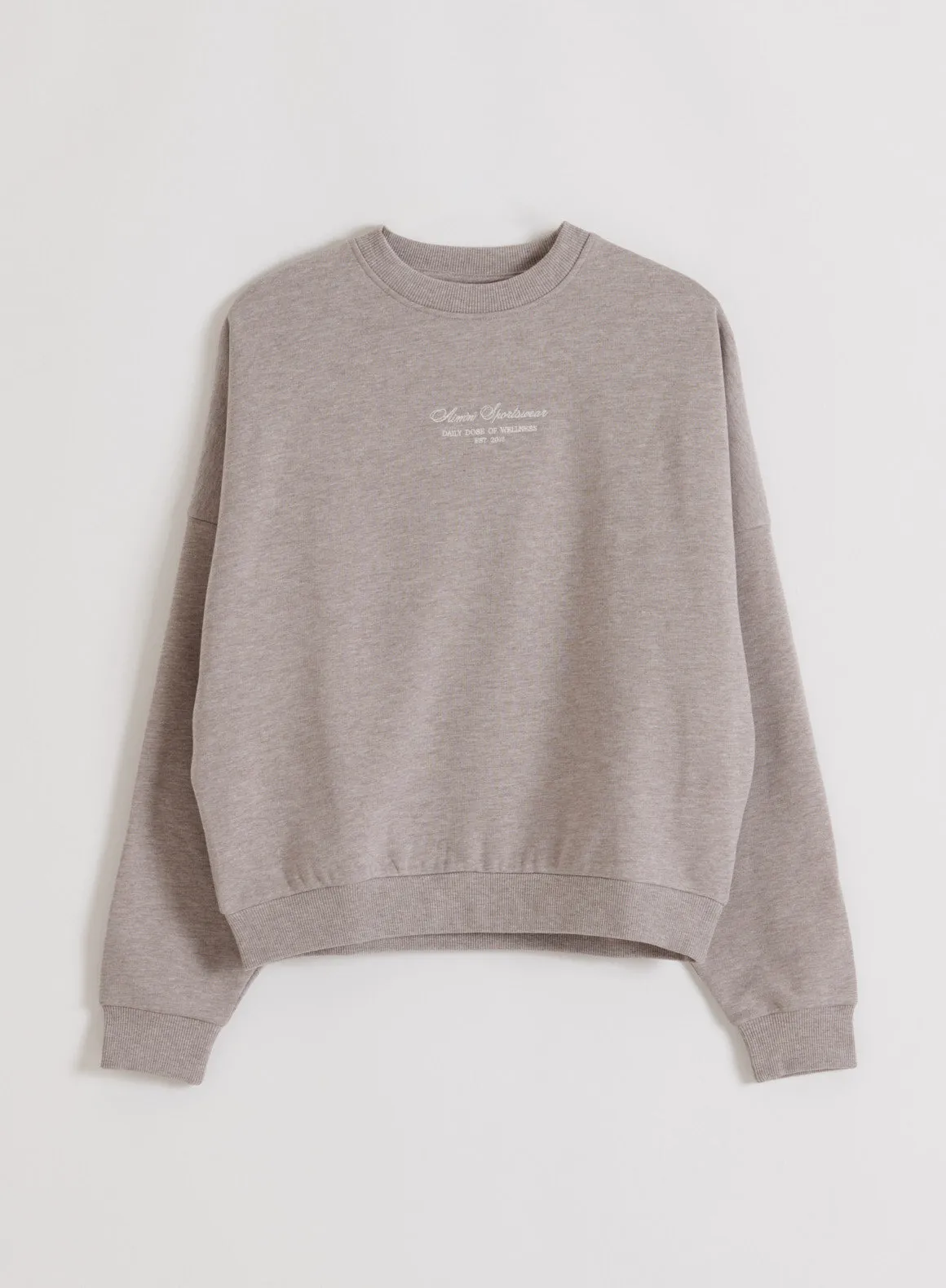Espresso Melange Script Sweatshirt sold by Aimn product image thumbnail 4