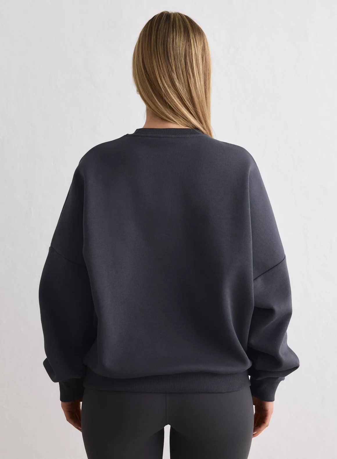 Shadow Grey Script Sweatshirt sold by Aimn product image thumbnail 3