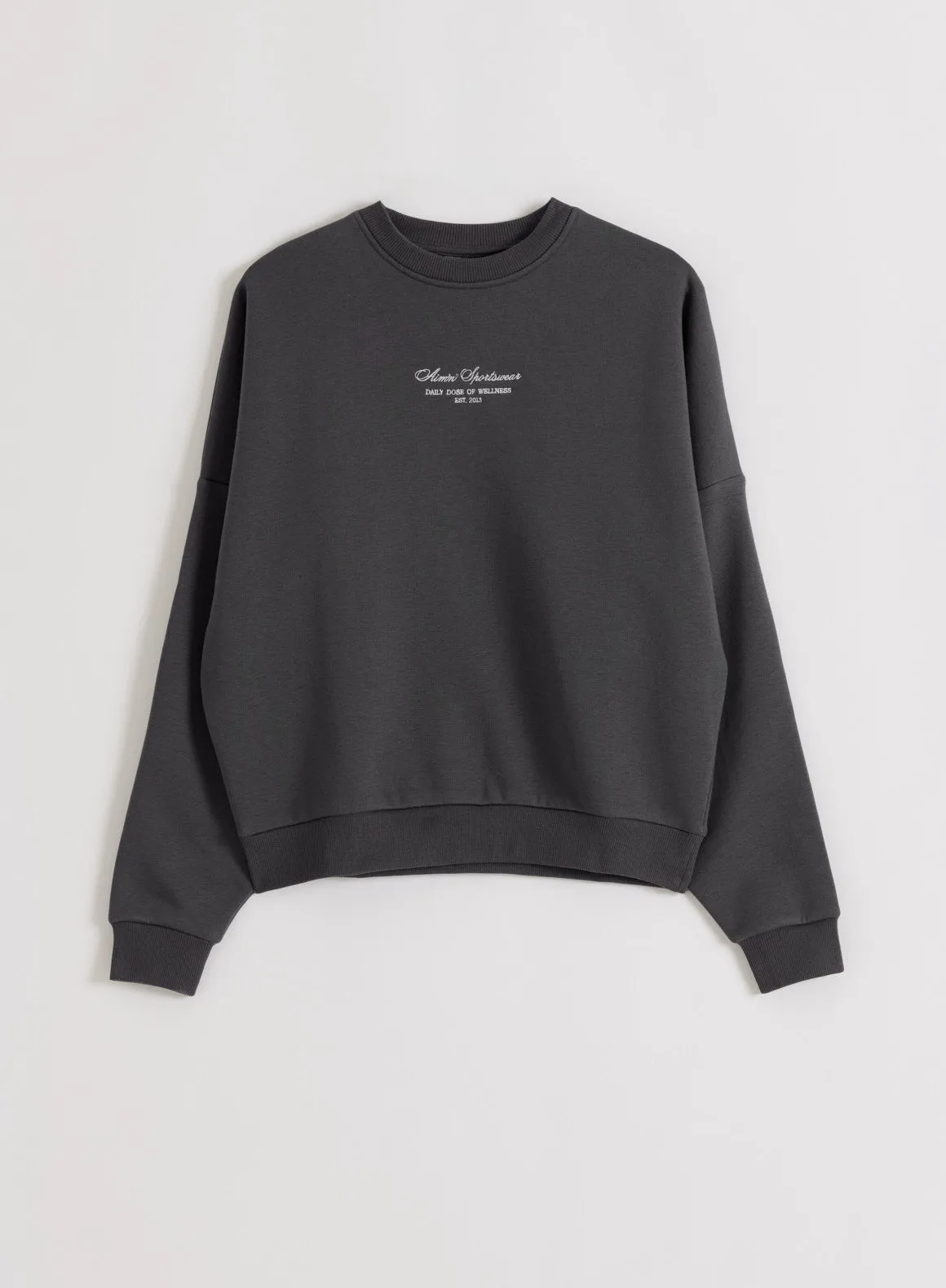 Shadow Grey Script Sweatshirt sold by Aimn product image thumbnail 4