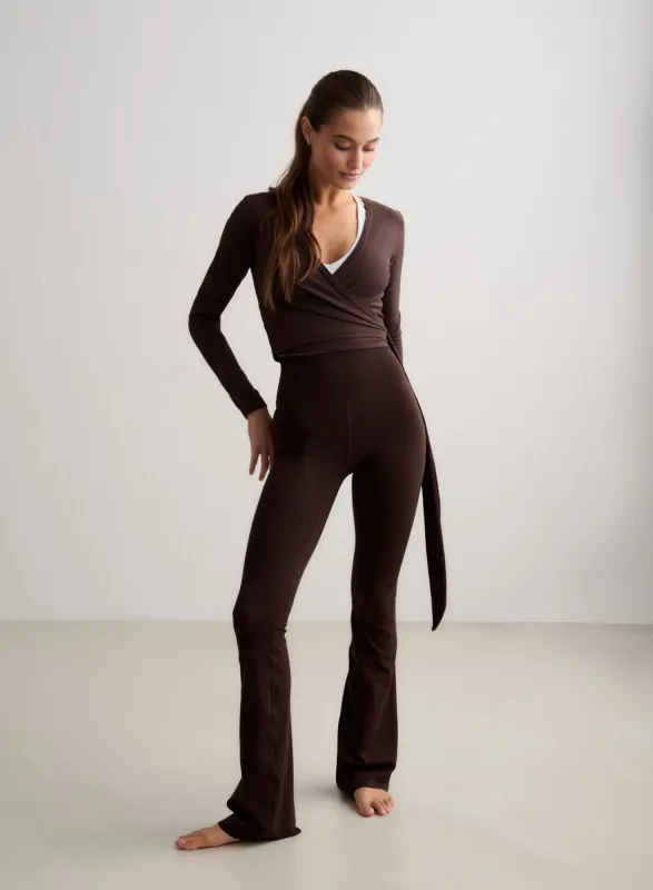 Chocolate Sense Flare Tights sold by Aimn