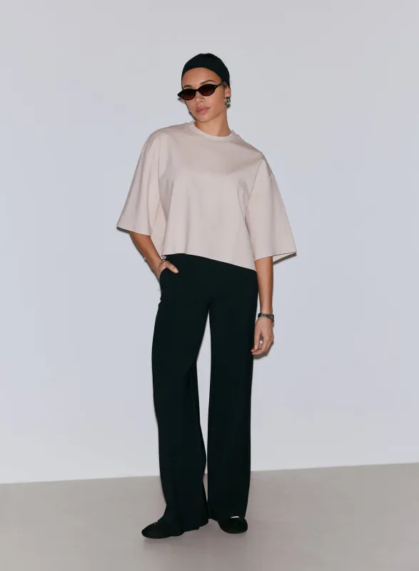 Black Luxe Pants sold by Aimn