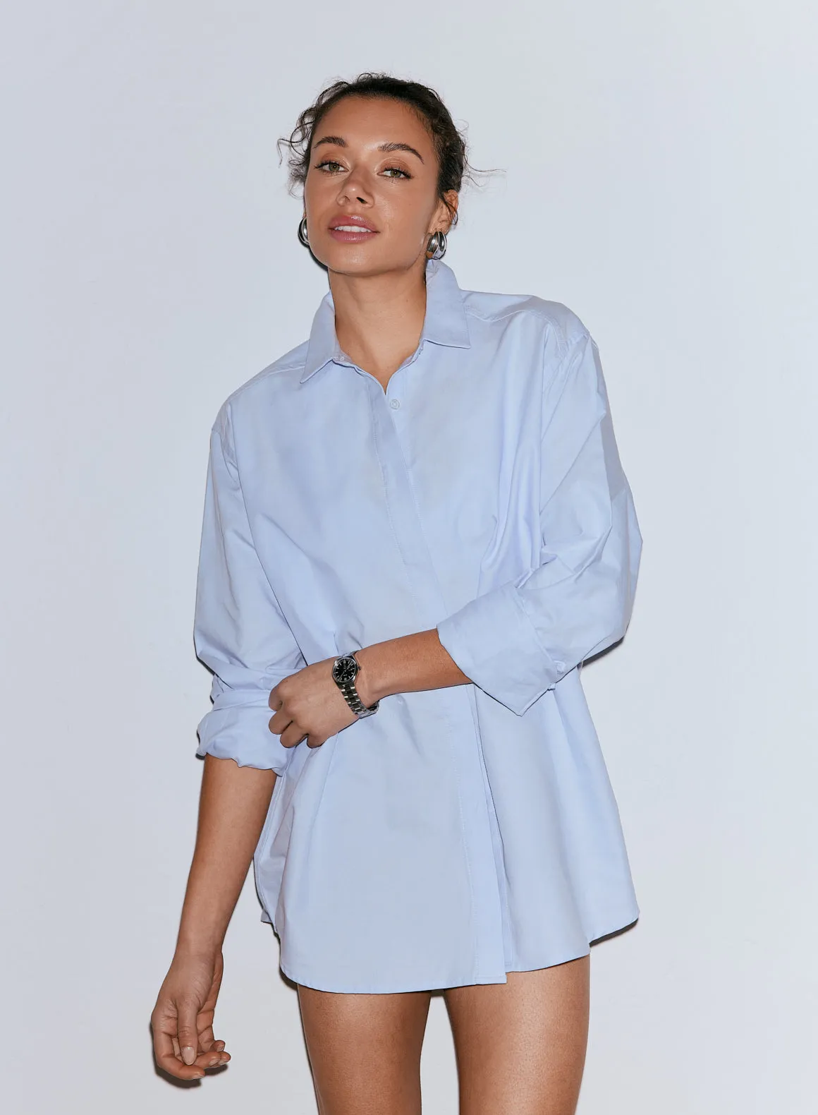 Blue Oxford Shirt sold by Aimn product image thumbnail 2