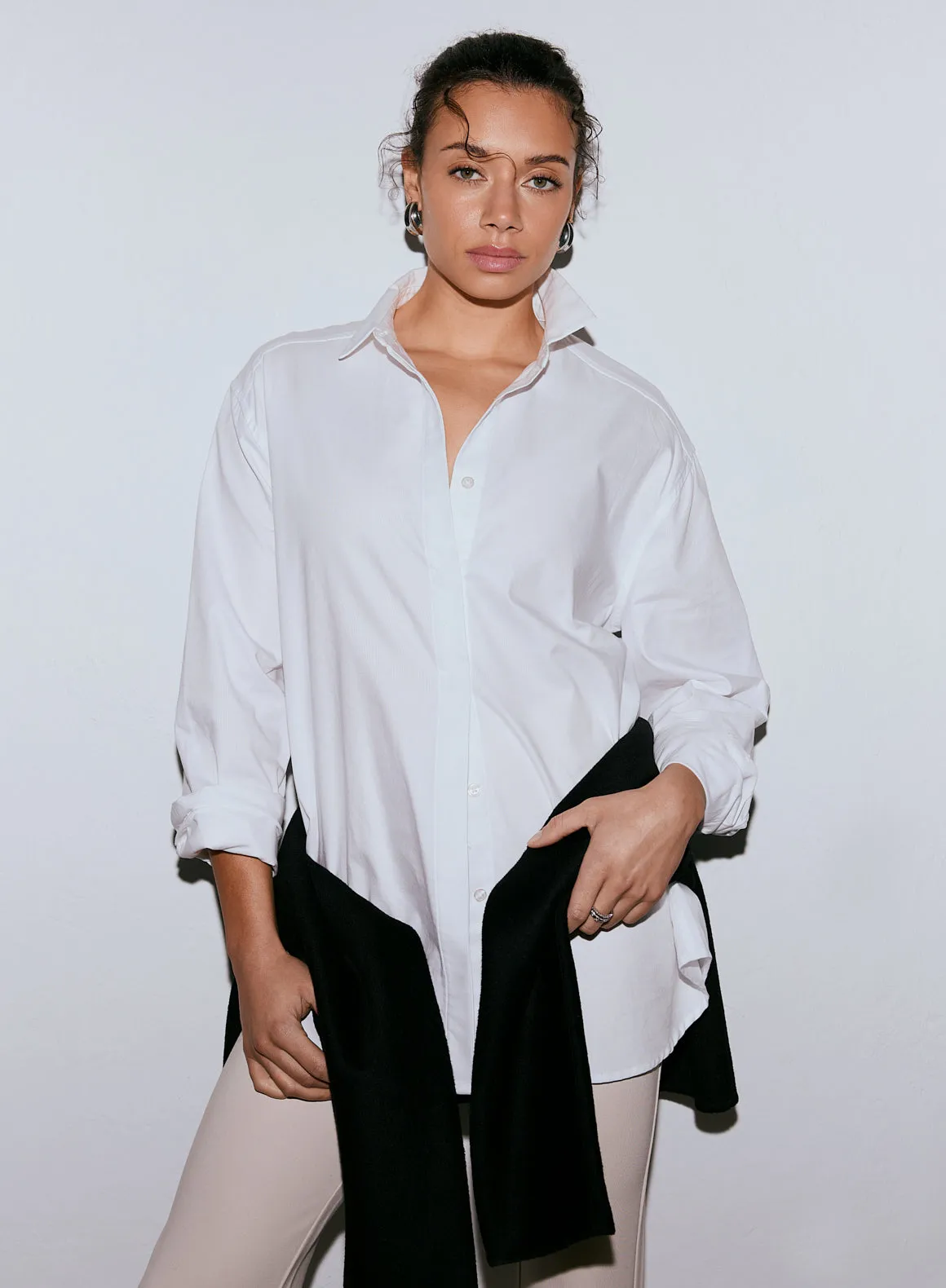 White Oxford Shirt sold by Aimn product image thumbnail 3