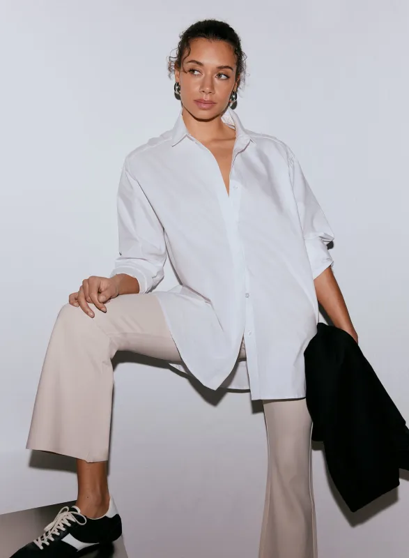 White Oxford Shirt made by Aimn