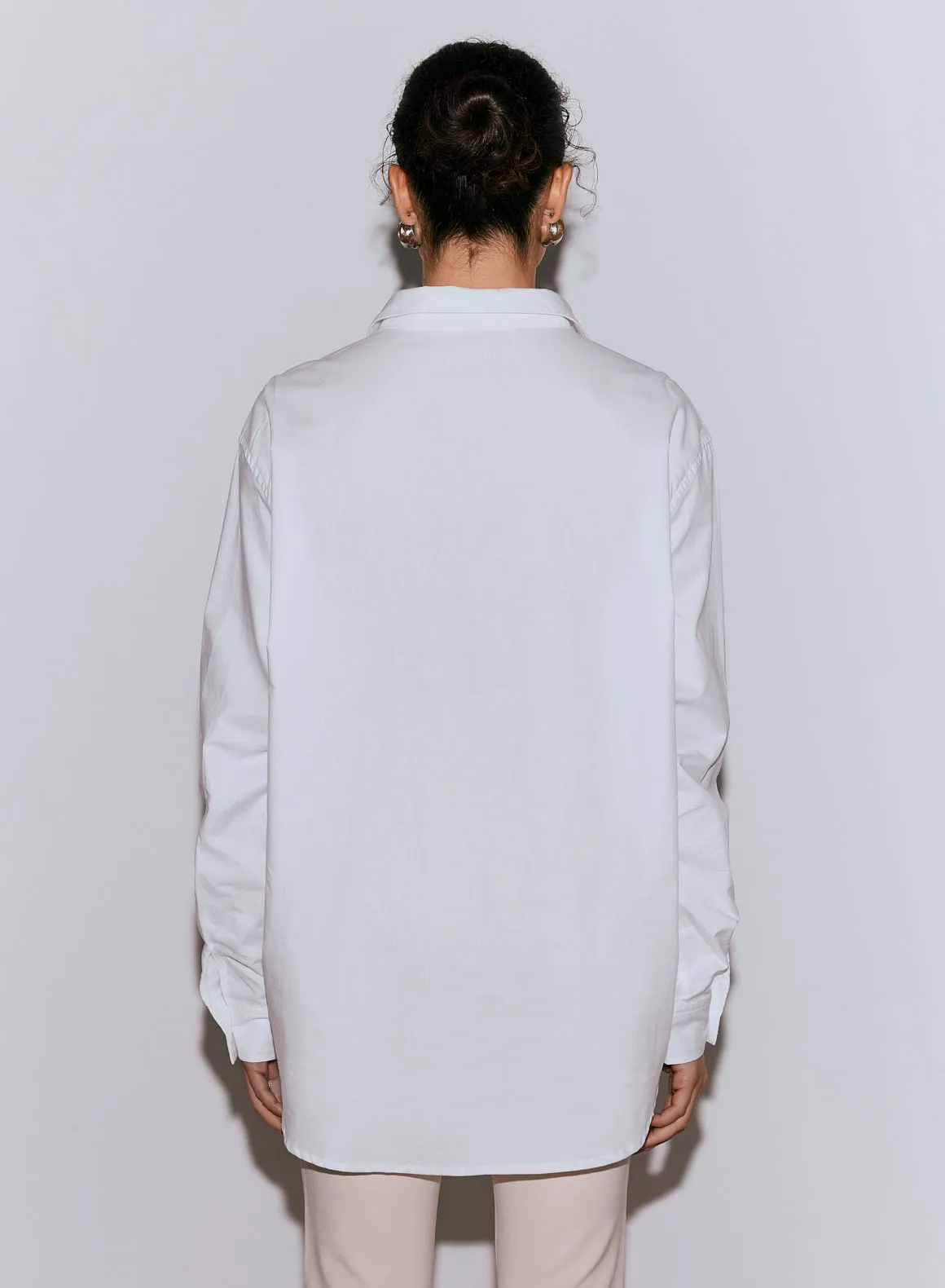 White Oxford Shirt sold by Aimn product image thumbnail 4