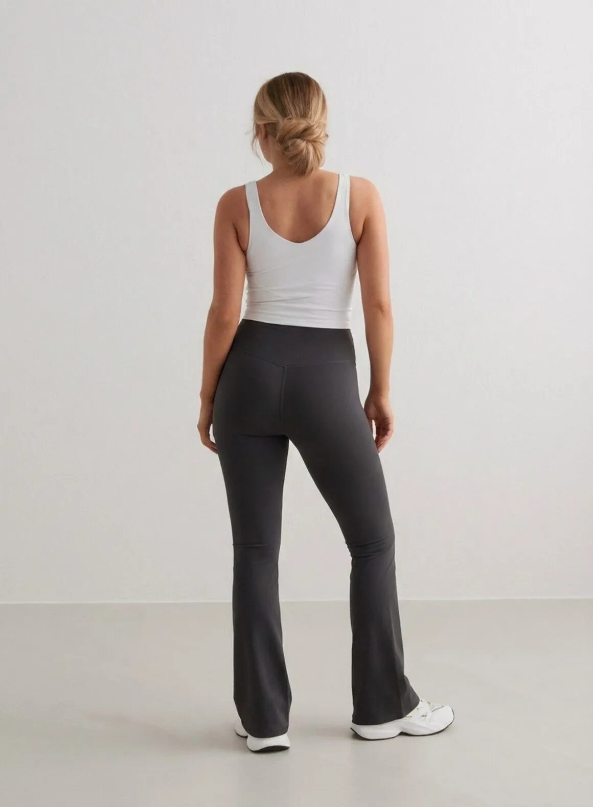 Shadow Grey Sense Maternity Flare Tights sold by Aimn product image thumbnail 3