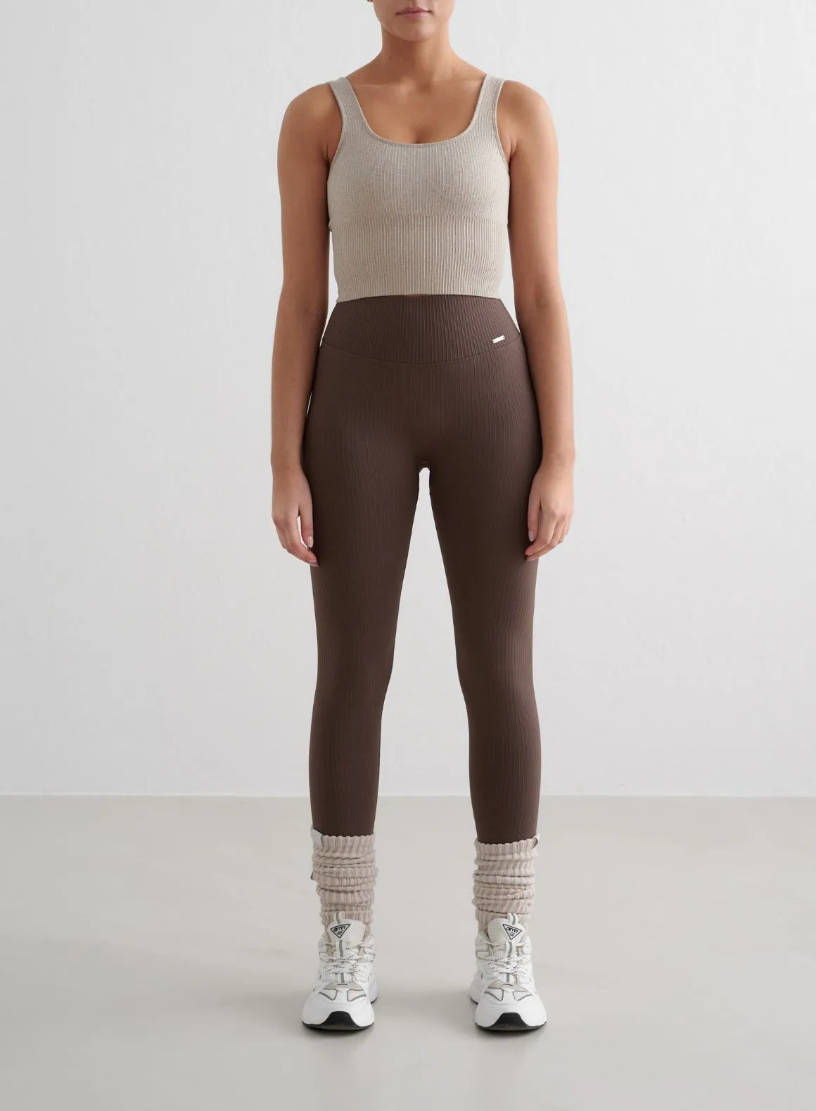 Macchiato Ribbed Seamless Tights sold by Aimn product image thumbnail 3