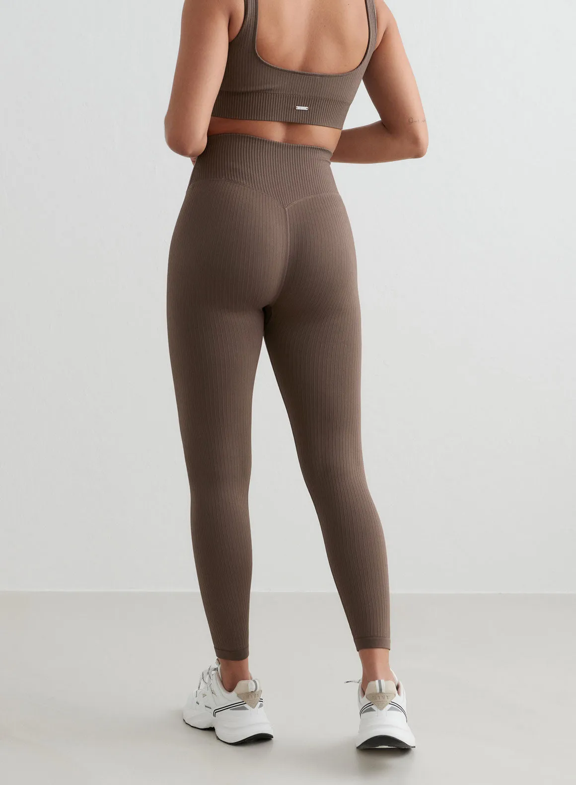 Macchiato Ribbed Seamless Tights sold by Aimn product image thumbnail 2