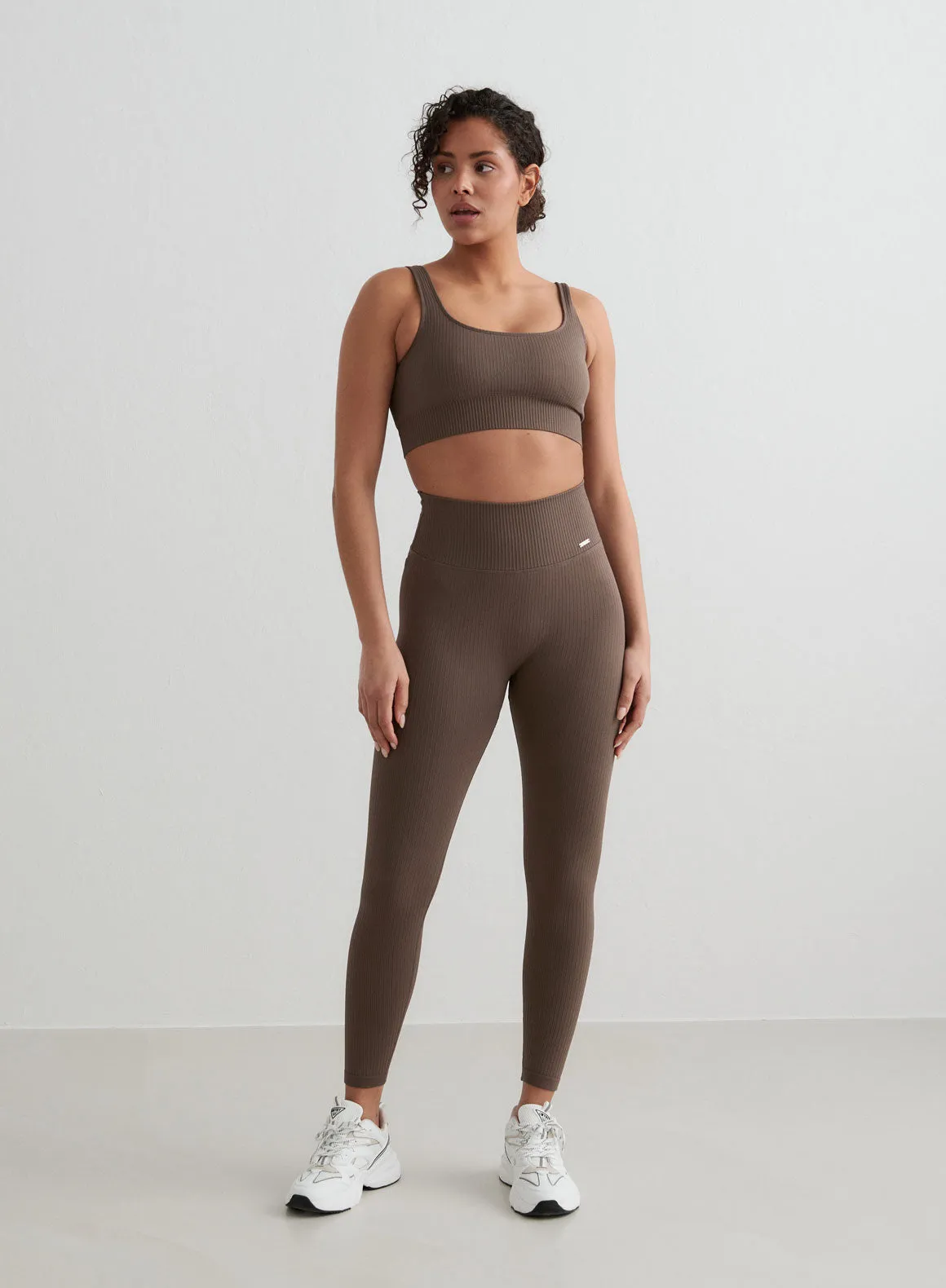 Macchiato Ribbed Seamless Tights sold by Aimn product image thumbnail 5