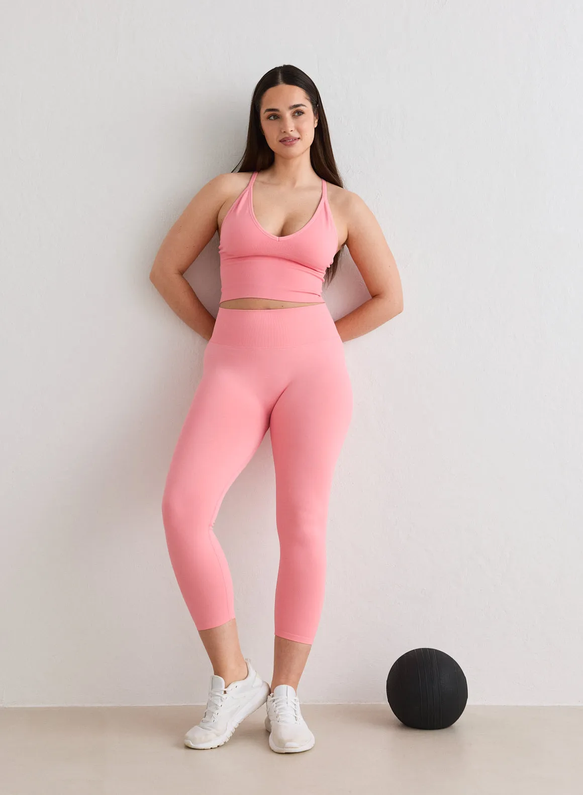 Blush Shape Seamless 7/8 Tights sold by Aimn