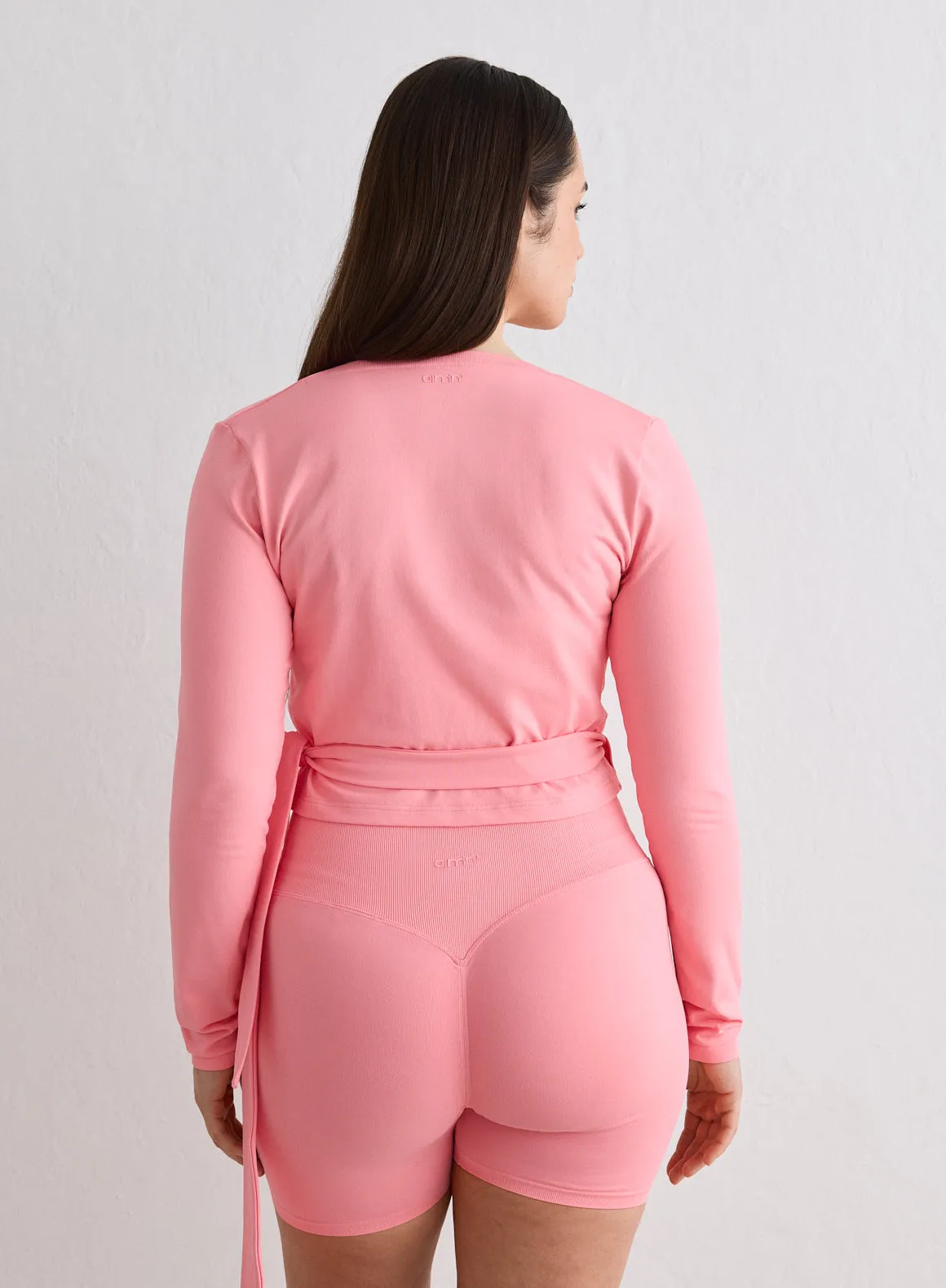 Blush Shape Seamless Wrap Long Sleeve sold by Aimn product image thumbnail 2