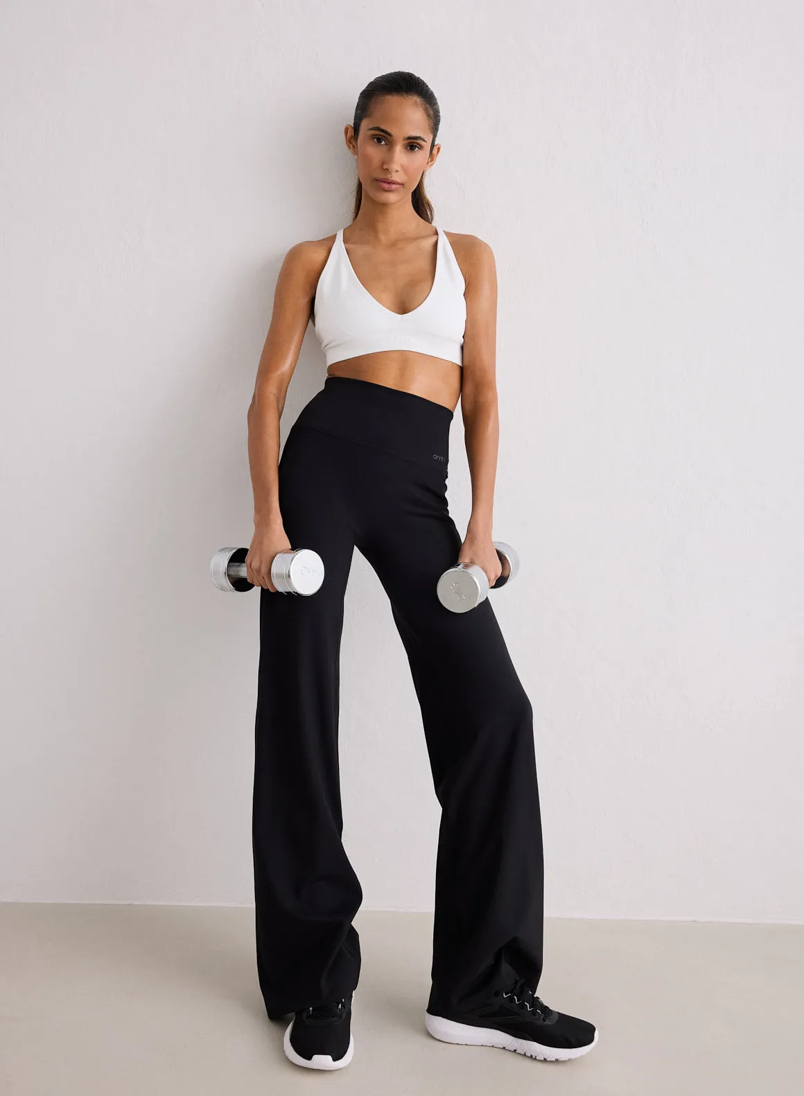 Black Sense Straight Leg Tights sold by Aimn product image thumbnail 2