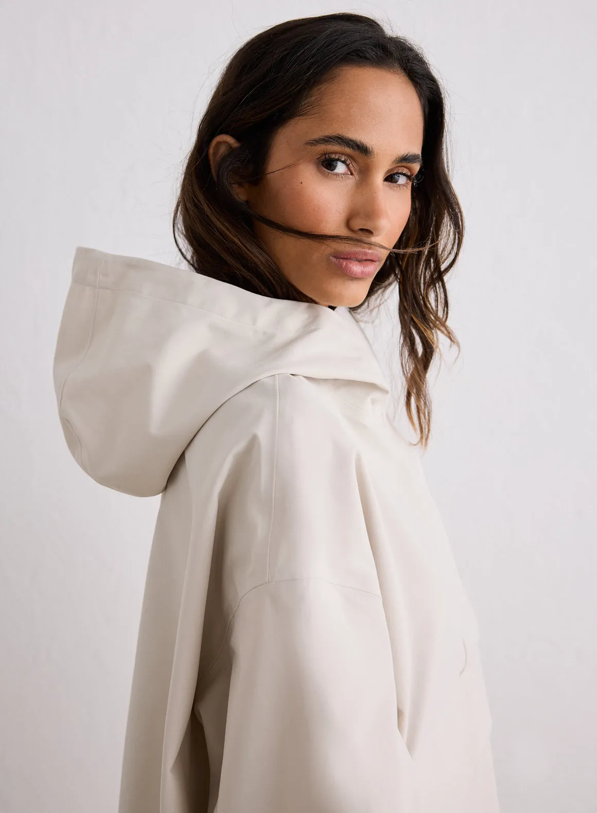 Sand Waterproof Oversized Anorak sold by Aimn product image thumbnail 4