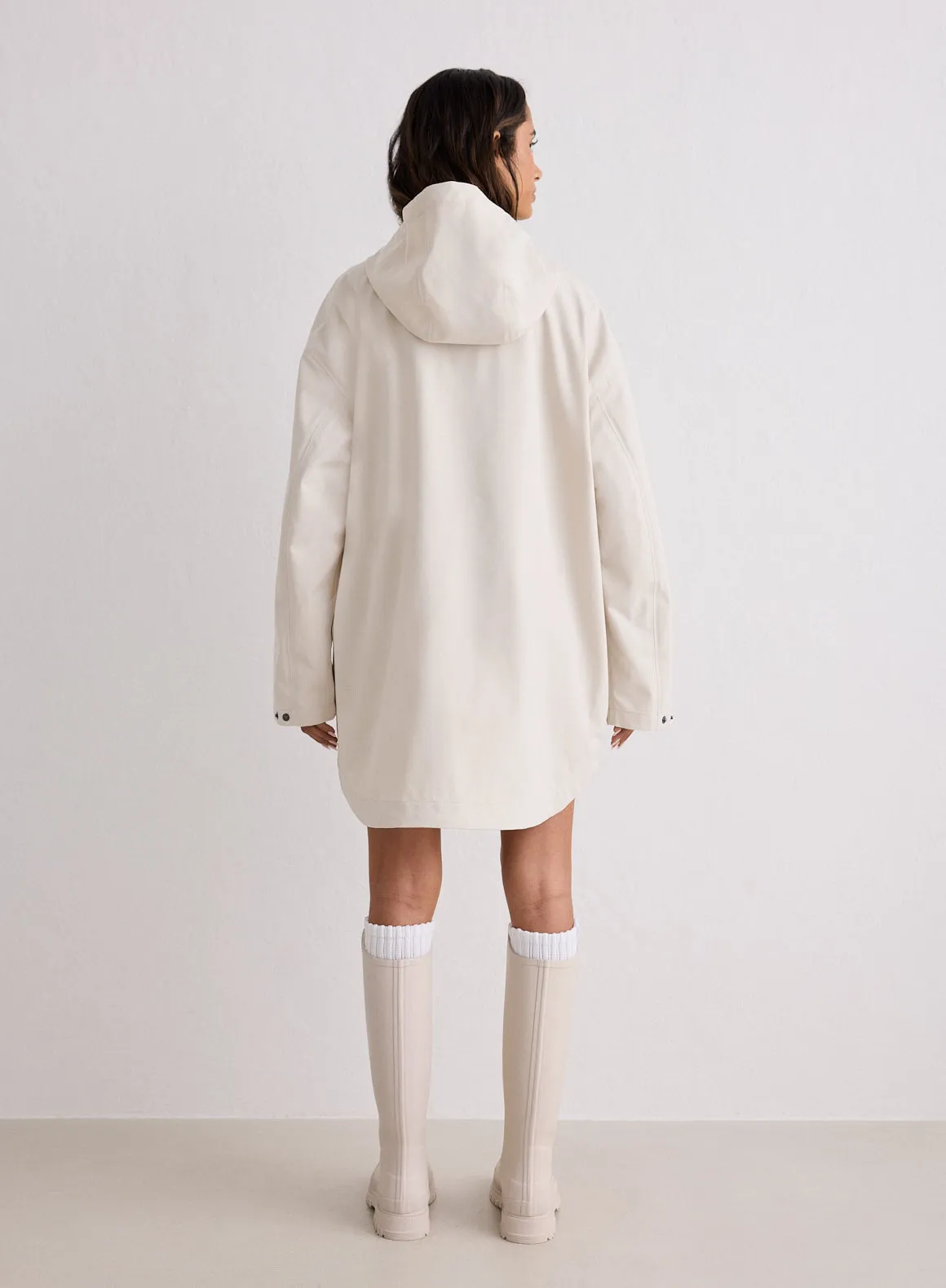 Sand Waterproof Oversized Anorak sold by Aimn product image thumbnail 3