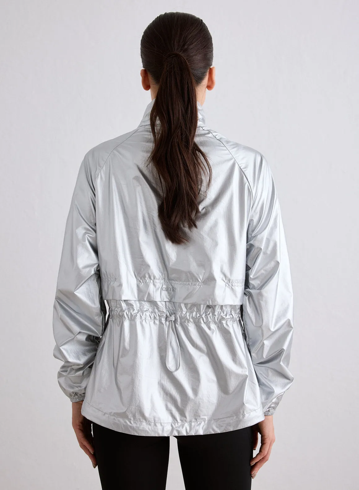 Silver Metallic Running Jacket sold by Aimn product image thumbnail 5